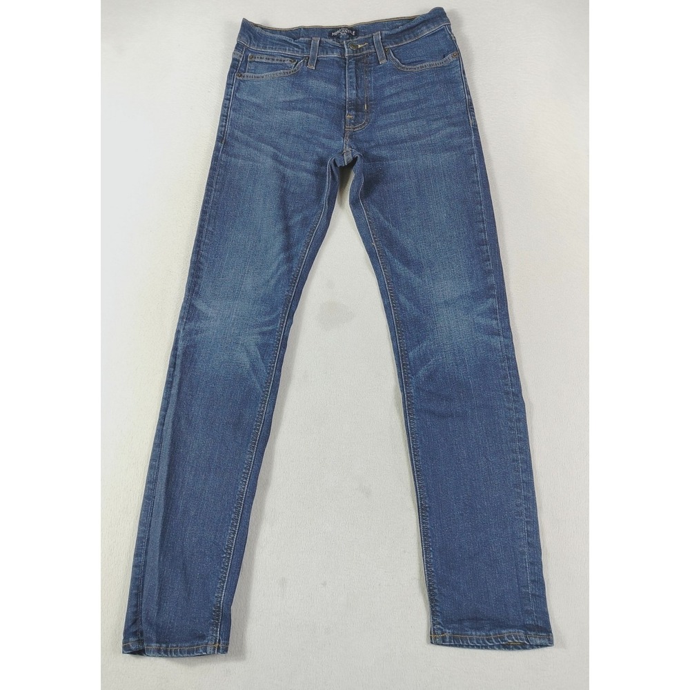 J.Crew Mercantile Flex Straight Jeans Mens 29 Blue Stretch Denim Casual Wear